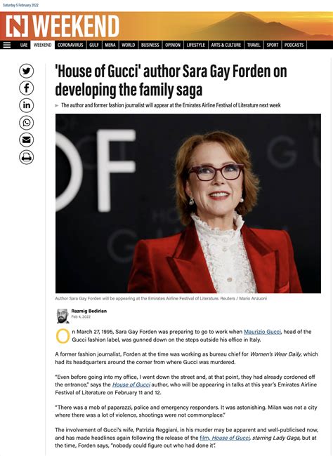 Sara Gay Forden, Author of House of Gucci, on Her  